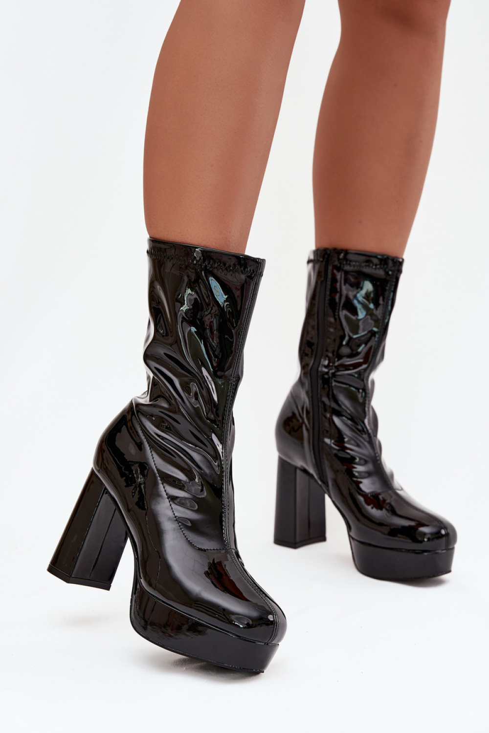 Laarsjes met hoge hak Step in style