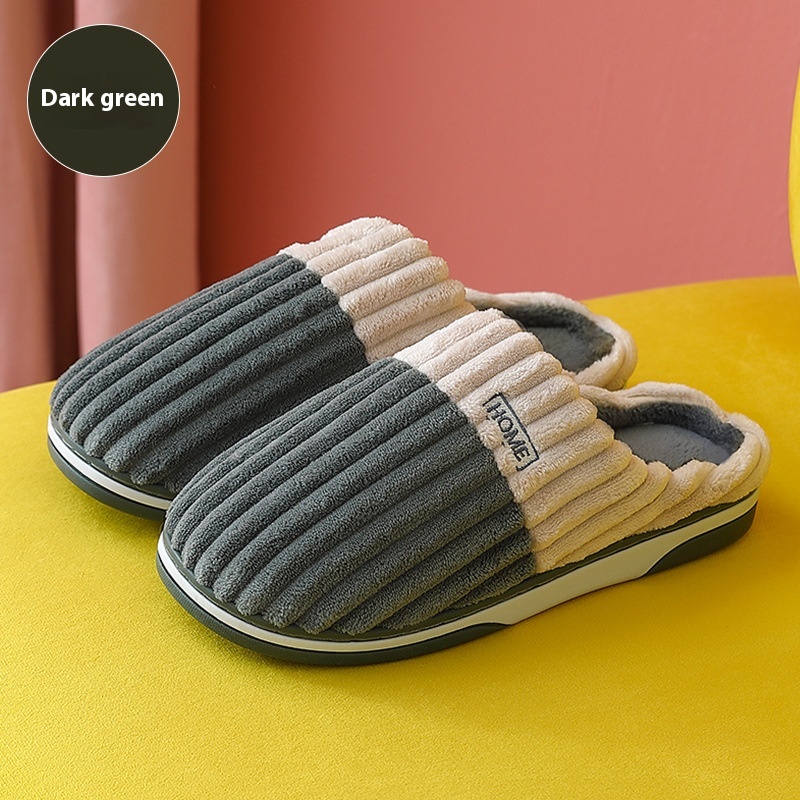 Men's Cotton Slippers Home Autumn And Winter Thick Bottom Non-slip Home foto 5