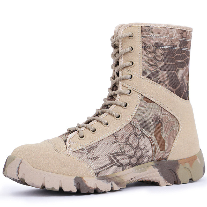 Outdoor High-top Breathable Canvas Men's Boots foto 3