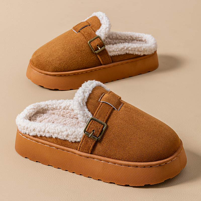 Thick Bottom Increased Women's Toe Cap Half Slippers foto 4
