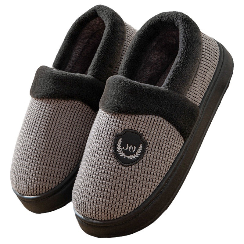 Fleece-lined Warm Thick-soled Non-slip Cotton Shoes Indoor And Outdoor Wear foto 2