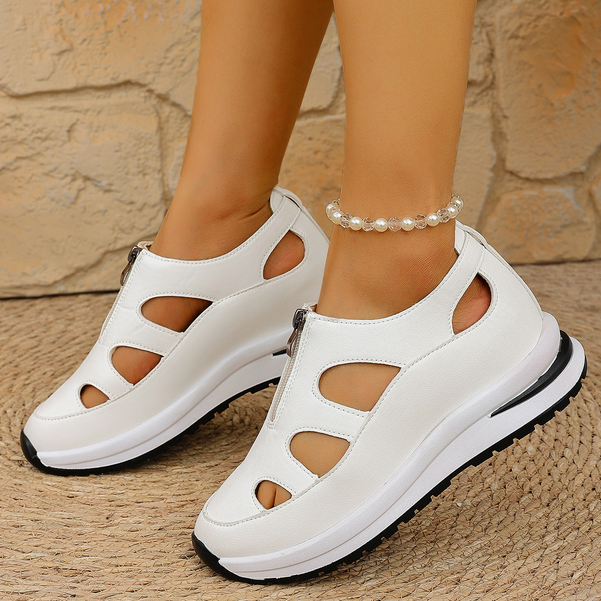 Baotou Chunky-sole Soft-soled Sandals Women's Casual foto 4