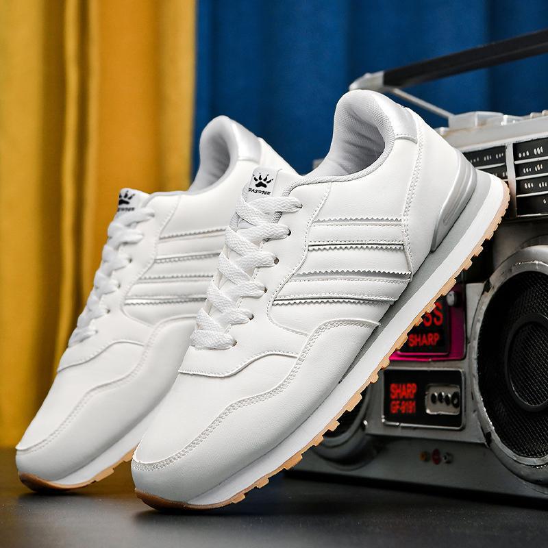 Leather Men's Casual And Lightweight Running Sports Shoes foto 4