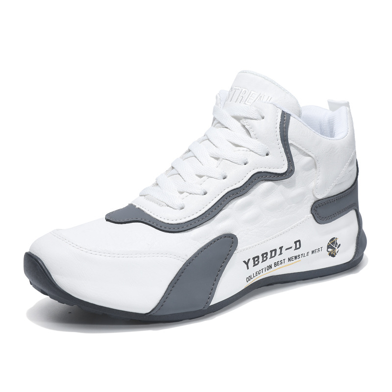 Men's Four Seasons Fashionable All-match Soft-soled White Shoes foto 2