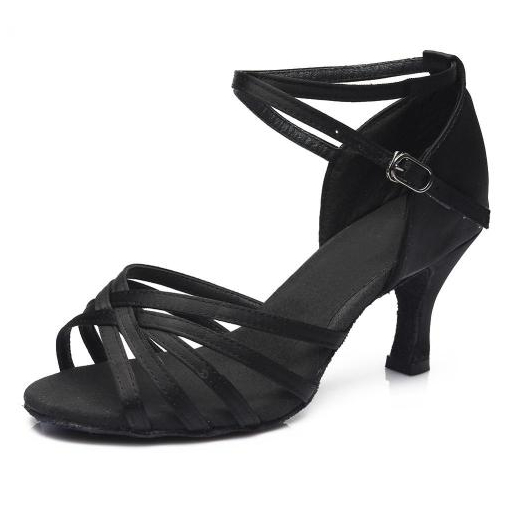 Indoor Satin Latin Dance Shoes foto 5