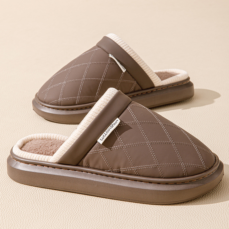 Thickened Indoor Warm Plush Cotton Slippers foto 2