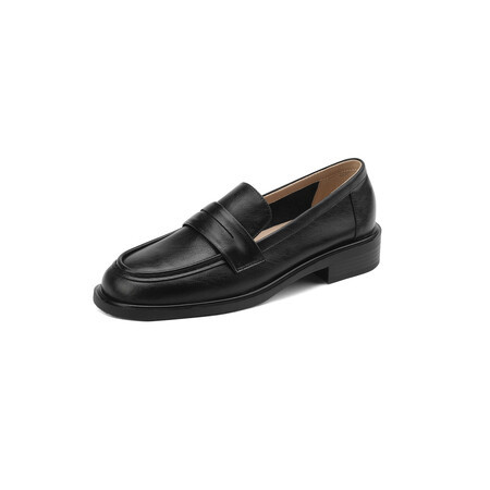 British-style Vintage Women's Heeled Leather Shoes foto 2