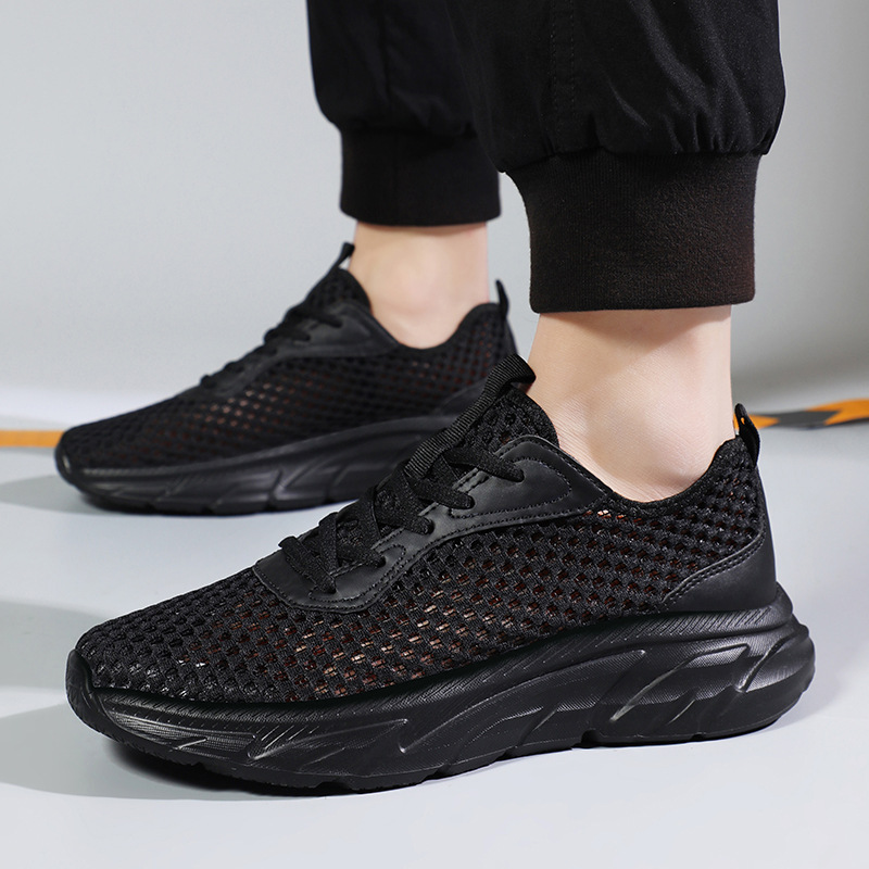 Men's Shoes Hollow-out Breathable Mesh Casual Running Shoes Lightweight Sneaker foto 2