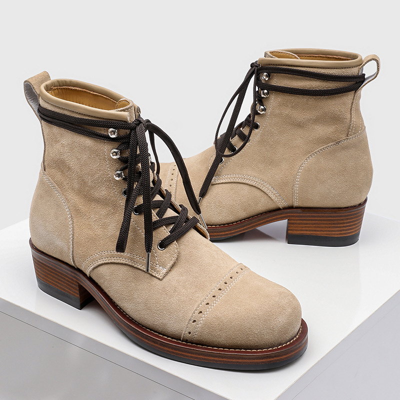 Retro New Style Motorcycle Martin Short Boots foto 2