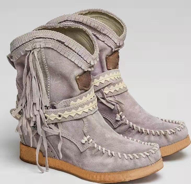 European And American Winter New Tassel Short Women's Boots foto 4