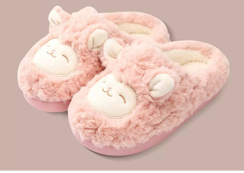 Warmth-Keeping Cotton Slippers For Couples Mens Non-Slip Fuzzy Indoor Postpartum Shoes foto 4