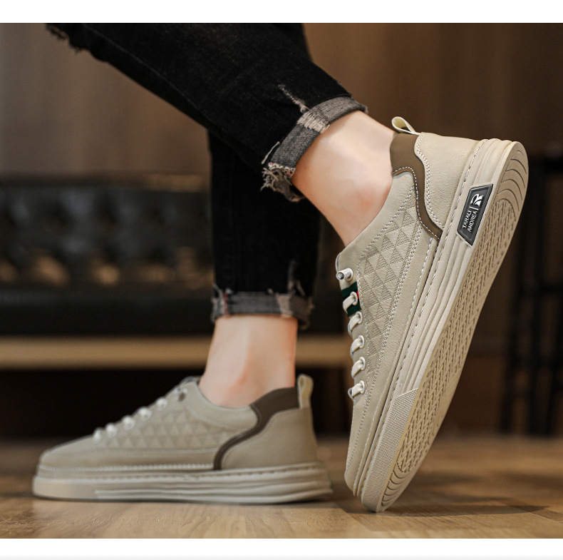 Men's Breathable Soft Soled Flats Leather Shoes foto 3