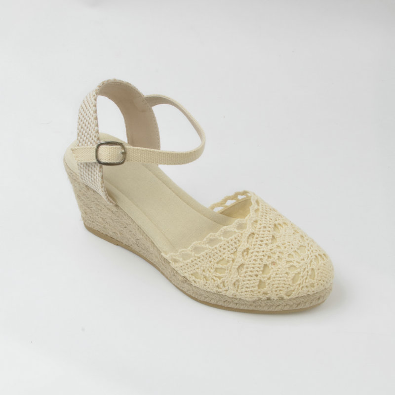 Straw Woven Wedge Sandals Women's Spring And Summer Platform foto 4
