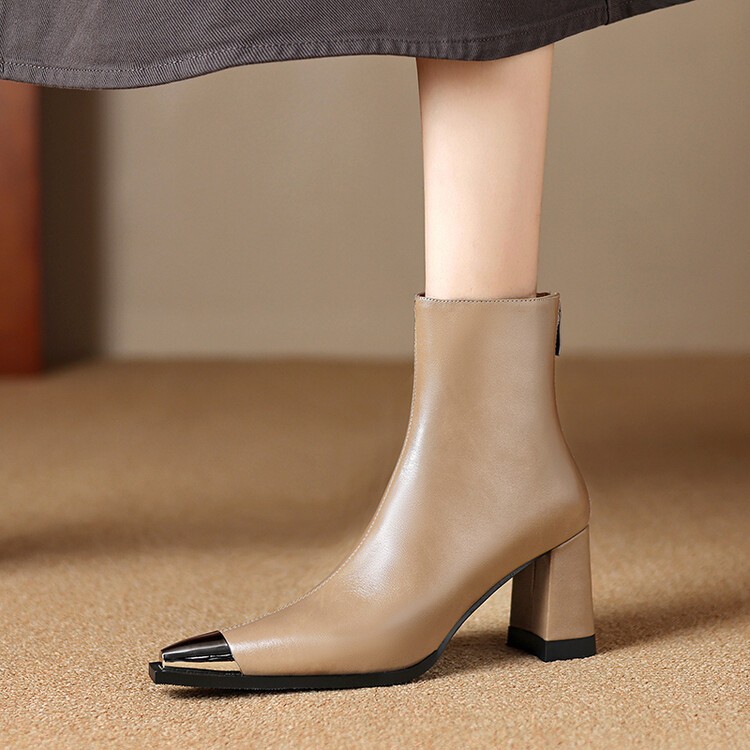 Fashionable Closed-toe Pointed-toe Chunky Heel Shoes For Women foto 2