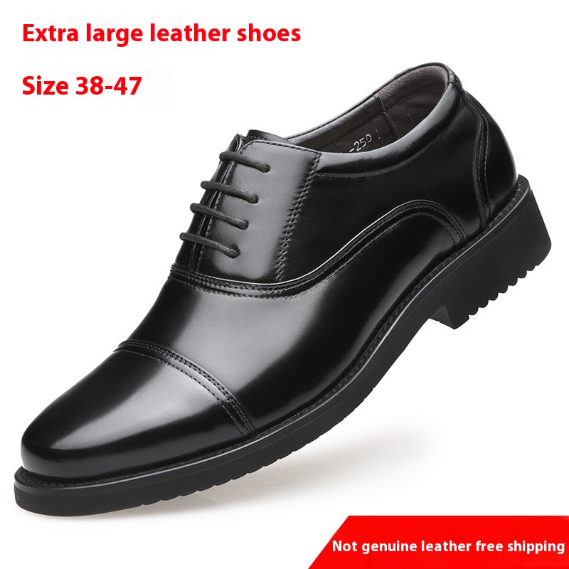 Business Formal Wear Three Section Leather Shoes foto 4