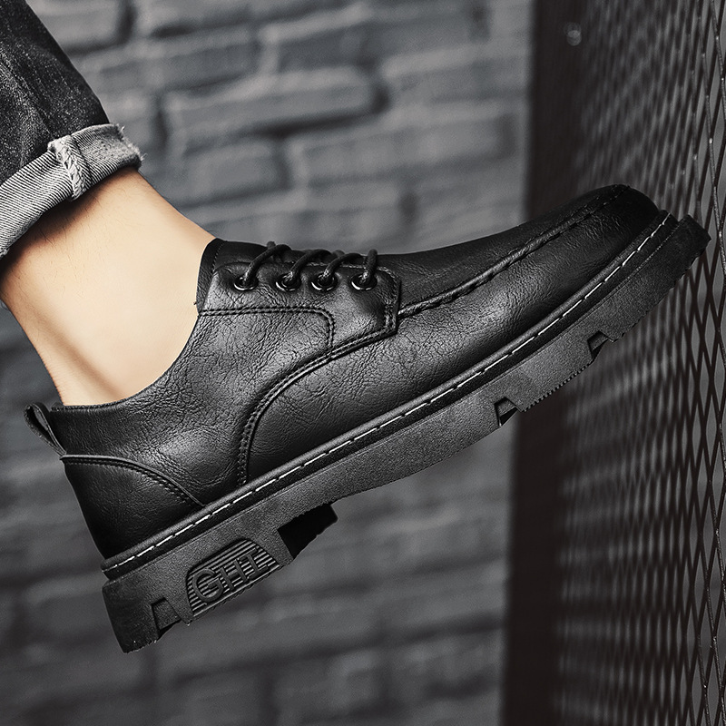 British Casual Low-top Martin Boots Leather Shoes foto 5