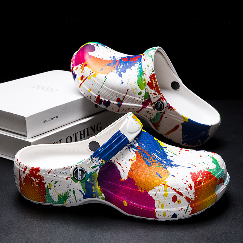 Fashion Personalized Printed Design Beach Sandals Men foto 3