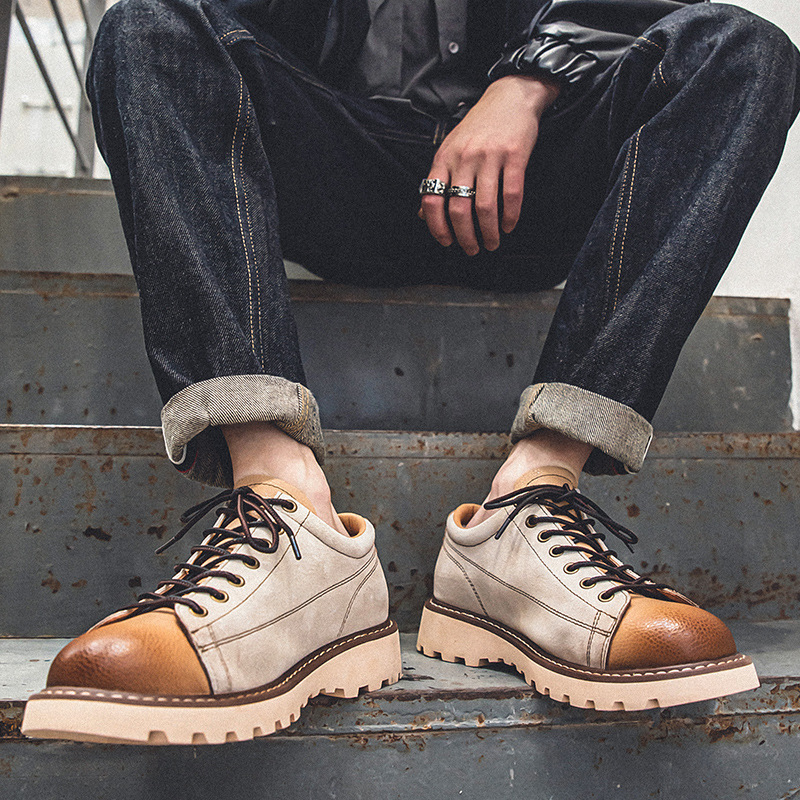 National Fashion Youth All-matching Comfortable Platform Round Head Outdoors Commute Work Shoes foto 4