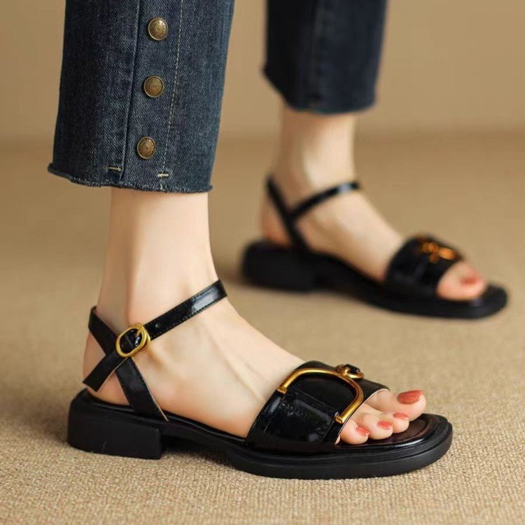 Women's Thick-soled Leather All-match Fashion Sandals foto 4