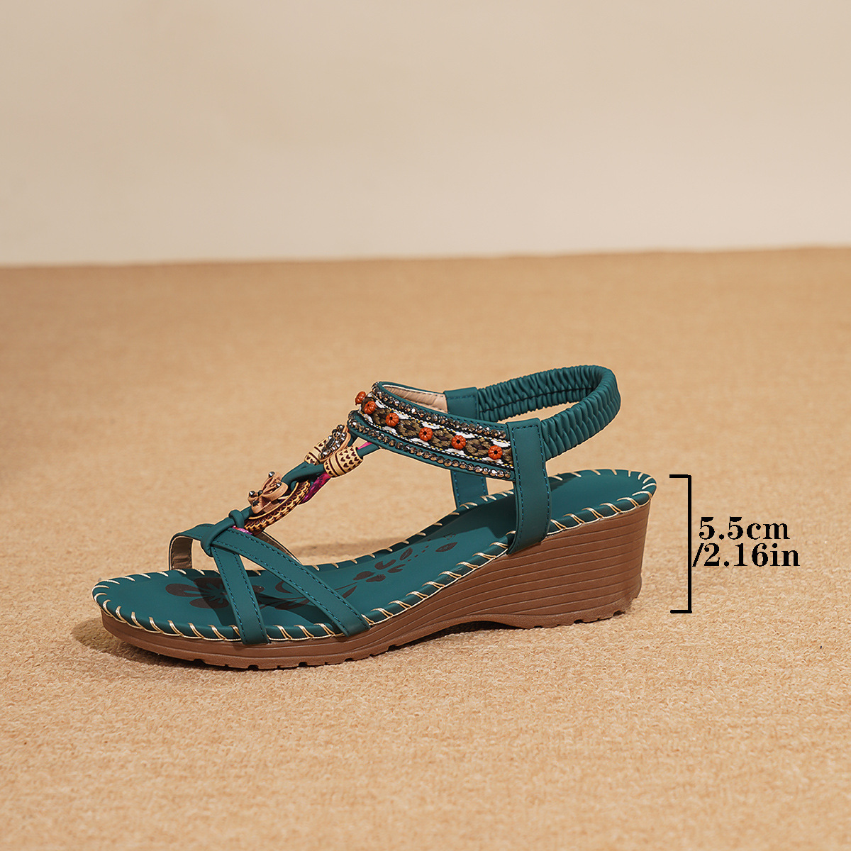 New Floral Casual Thick-soled Sandals For Women foto 4