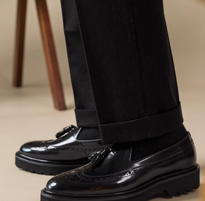 Men's Leather Shoes Casual Fashion Plus Size foto 2