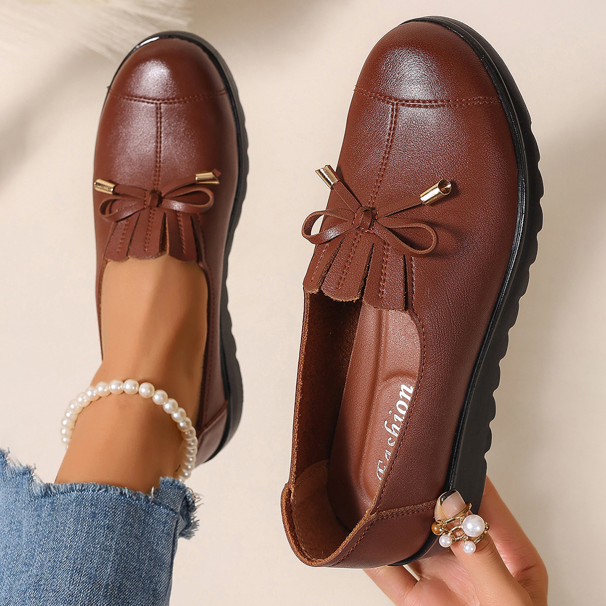 Women's Simple All-matching Soft Bottom Soft Surface Non-slip Single-layer Shoes foto 5