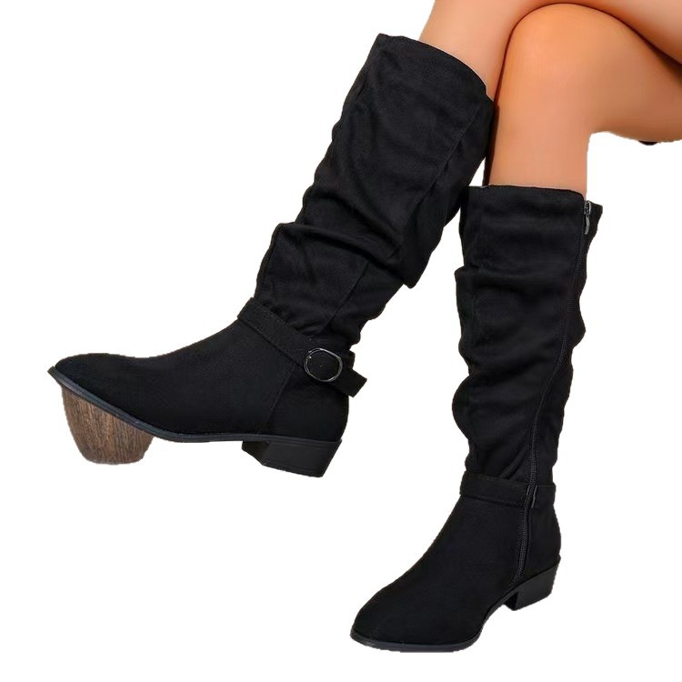 New Autumn Winter Belt Buckle Accessory For Womens Long Boots foto 2