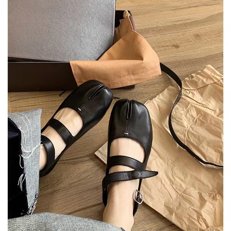 Womens Leather Shoes With A Single-strap Buckle foto 5