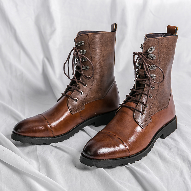 Fall Winter Lace-up Booties Black Locomotive Denim foto 3