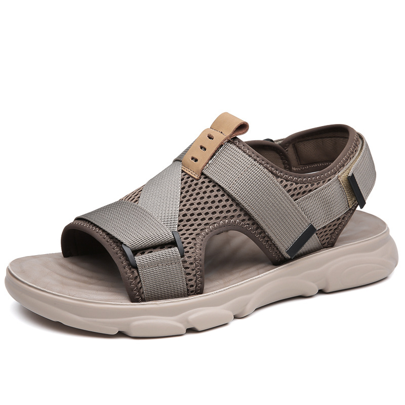 Men's Soft Bottom Non-slip All-matching Outer Wear Roman Beach Shoes foto 5