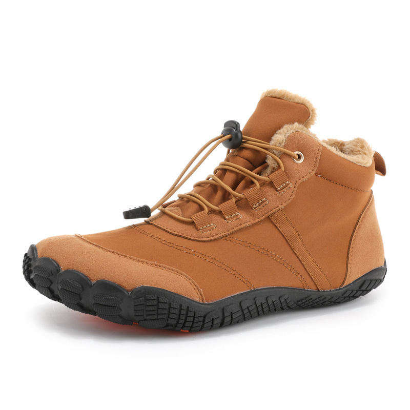 Snow Boots Men's Winter Outdoors Camping Mountaineering Fleece-lined Thickening And Wear-resistant Fleece-lined Warm foto 5