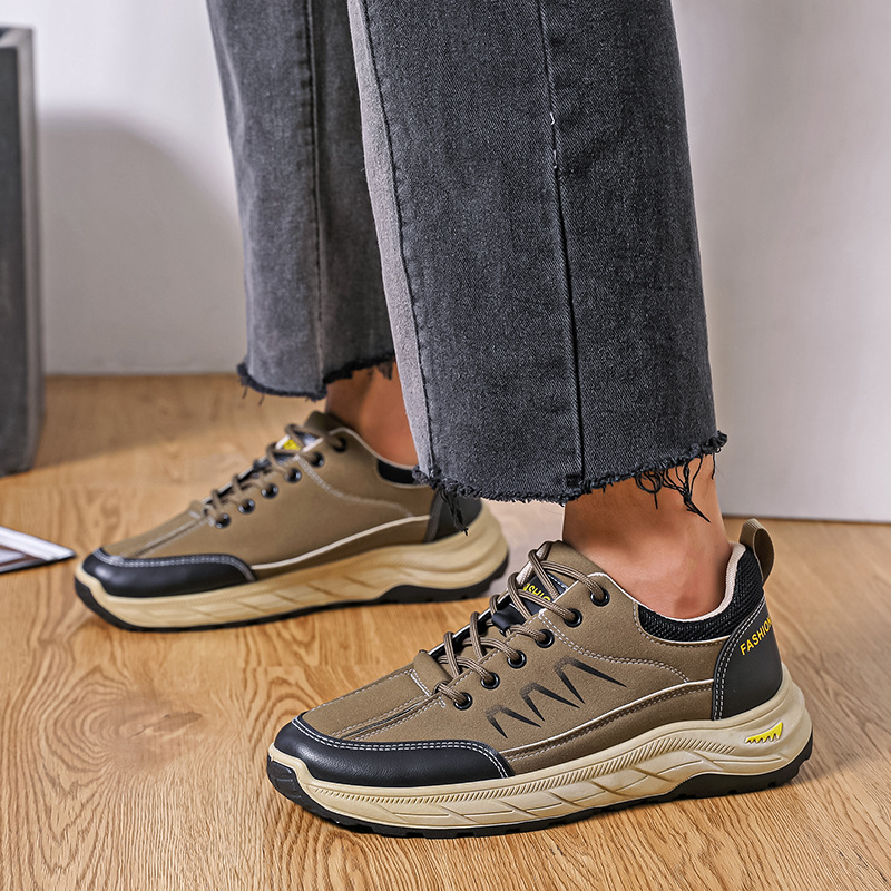Mens Casual Plus-size Waterproof Thick-soled Sneakers foto 3