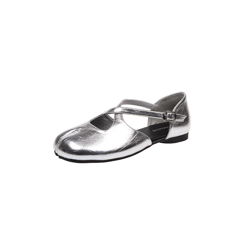 Ballet-style Cross-strap Open-toe Womens Shoes foto 5