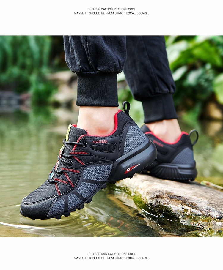 Lightweight Breathable Men's Mesh Outdoor Sports And Casual Hiking Shoes foto 4