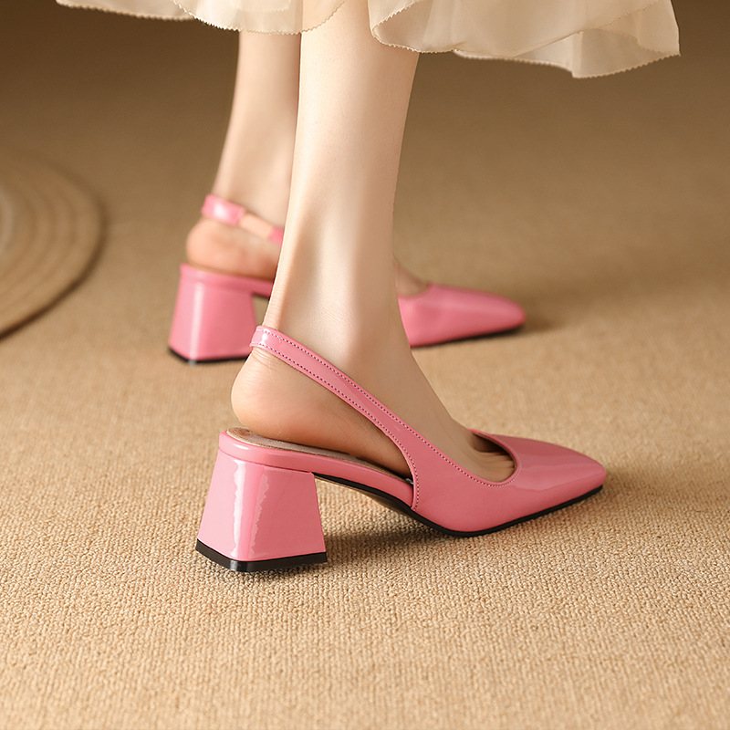 Women's Square Toe Fresh Slip-on Sandals foto 4