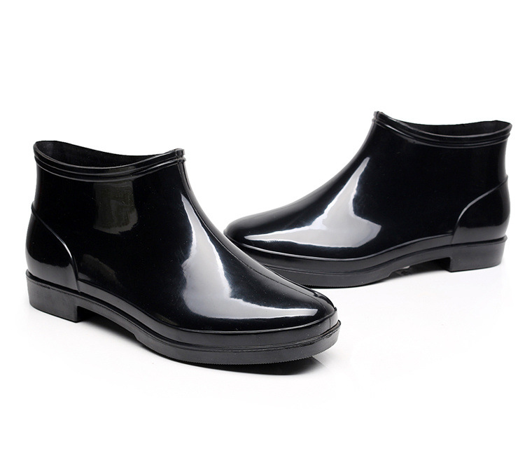 Men's Short Tube Plus Size Low-top Non-slip Rain Boots foto 2