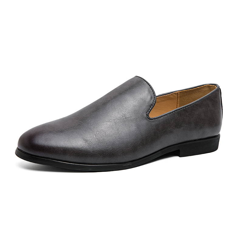 Breathable Casual Leather Shoes Korean Fashion Doug Shoes foto 4