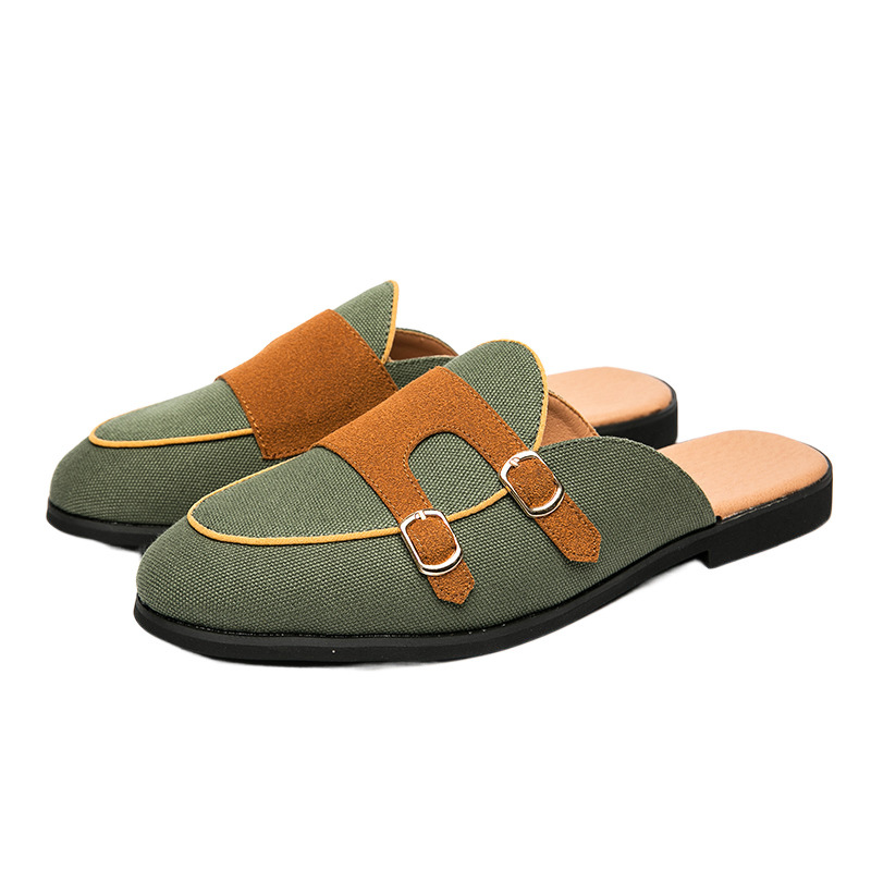 Men's Casual Summer Breathable Closed Toe Semi-slipper Sandals foto 5