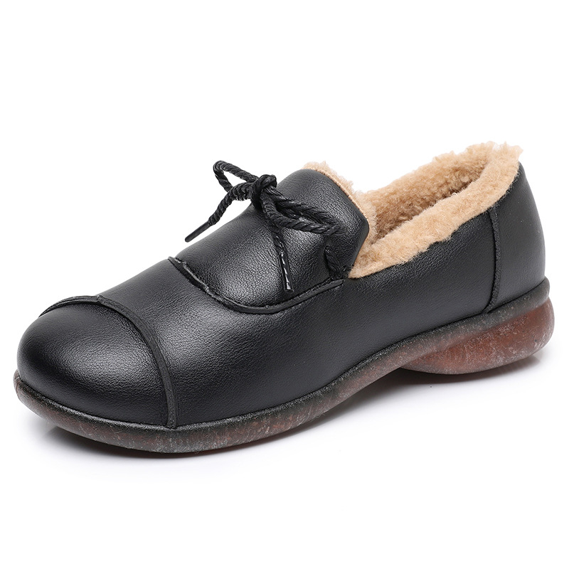 Flat Non-slip Slip-on Fleece-lined Warm Shoes foto 4