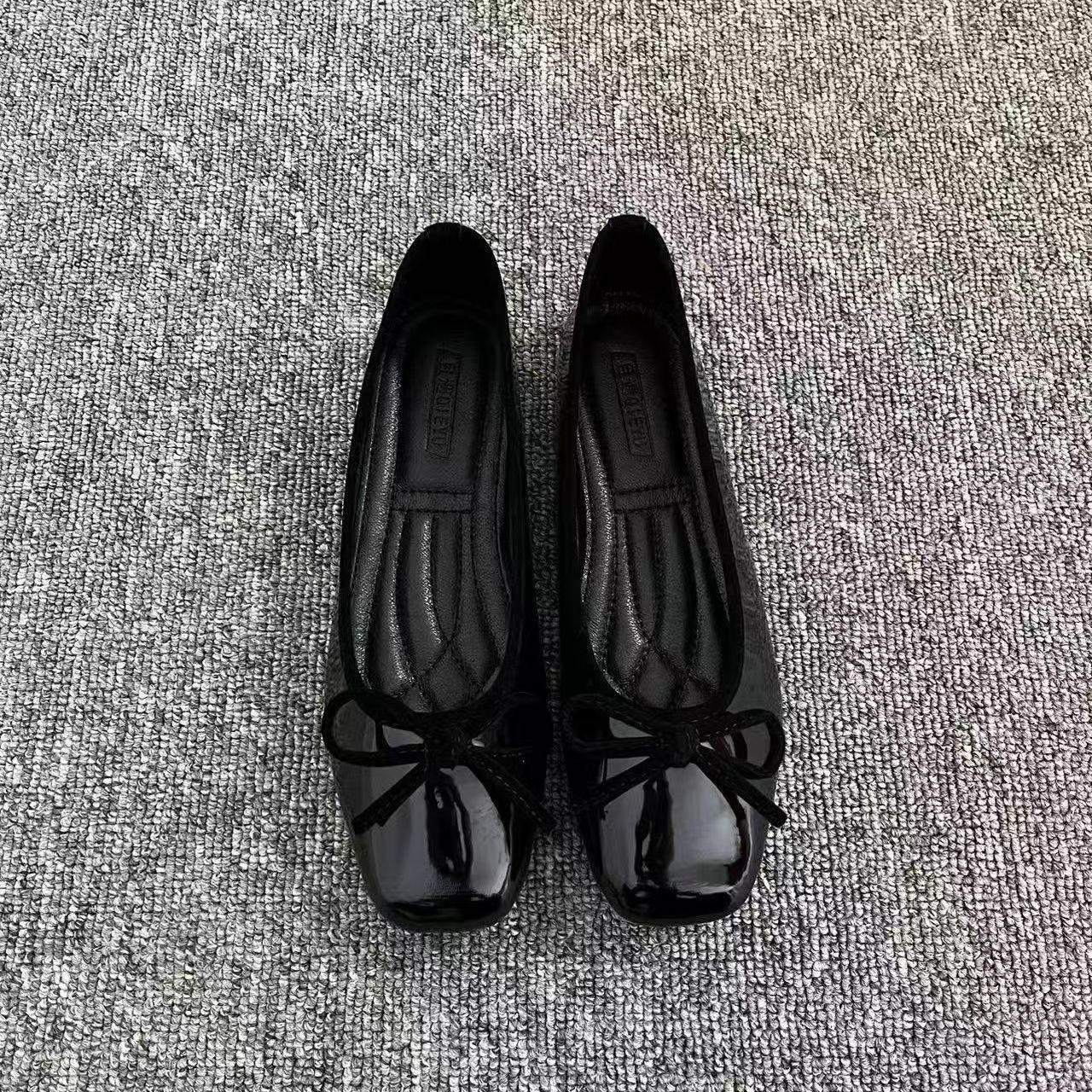 Flat Shoes Low-cut Patent Leather Fashion Mary Jane Shoes foto 5