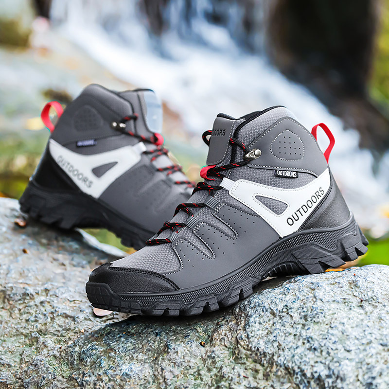Men's High-top Hiking Shoes Tourist Hiking Shoes Wear-resistant Non-slip foto 5