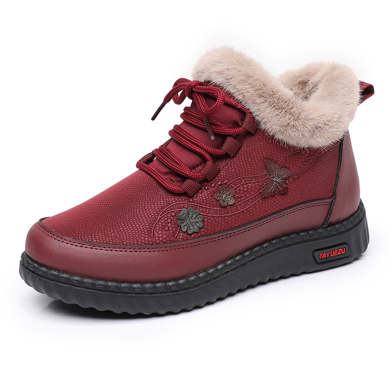 Womens Fleece-lined Extra-thick Cold-weather Cotton Boots foto 4