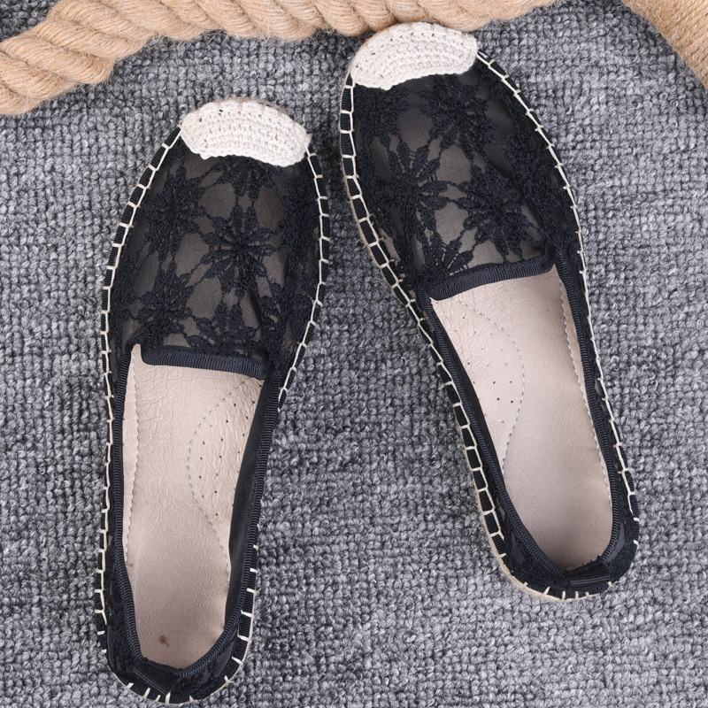Thin Pumps Linen Fisherman Shoes For Women foto 5