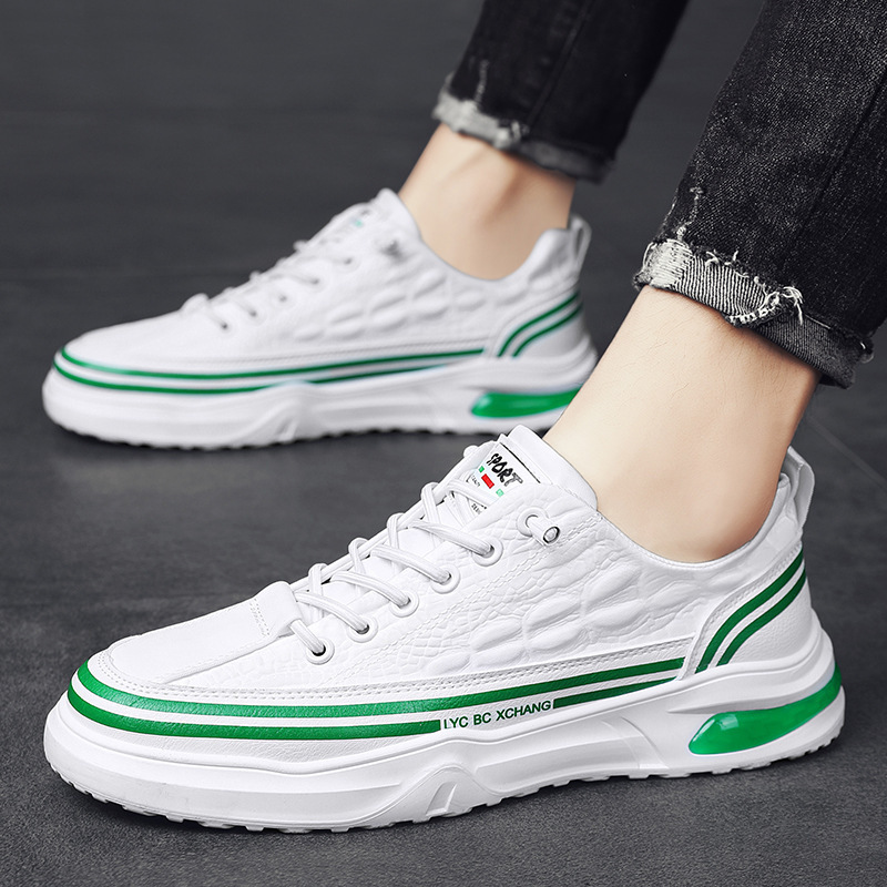 Youth Outdoor Sneakers Low-top Slip-on Casual Shoes Canvas White Shoes foto 3