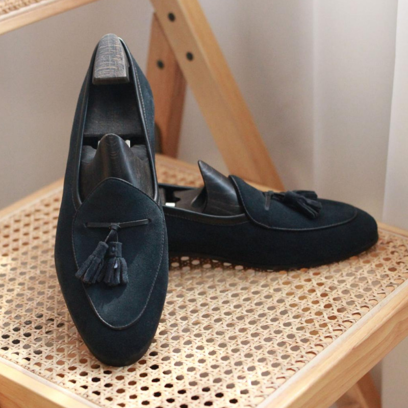 British-style Genuine Leather Business-casual Shoes For Men, Instagram-worthy Suede foto 3