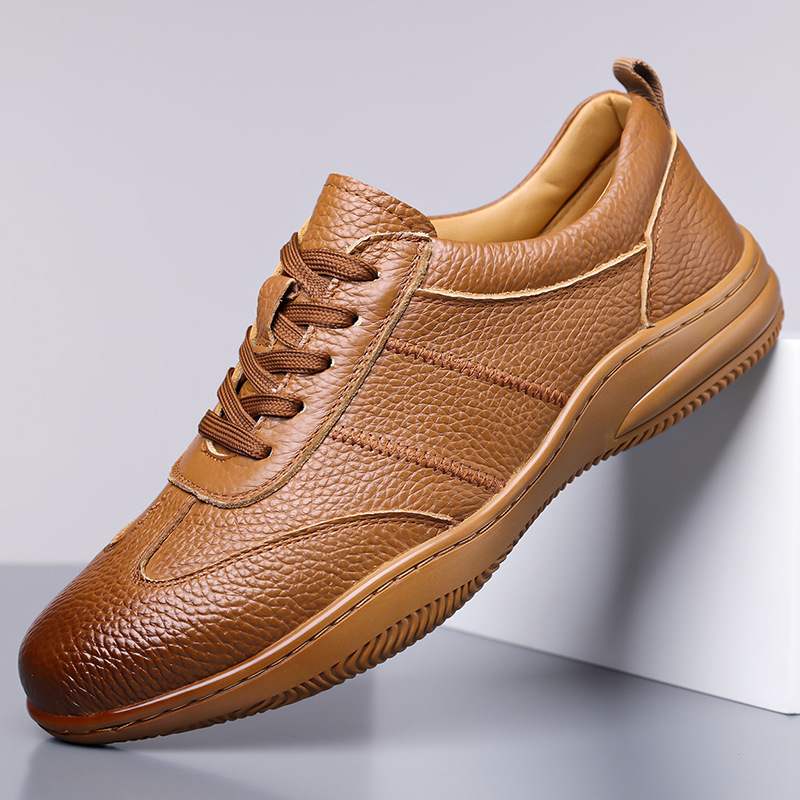Casual Business Shoes Korean Style Punching Hollow Trendy Men's Shoes foto 4