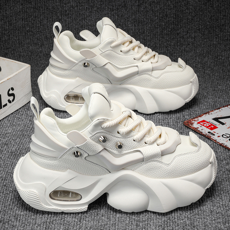 All-match Breathable Platform Stitching Trendy Dad Shoes foto 3