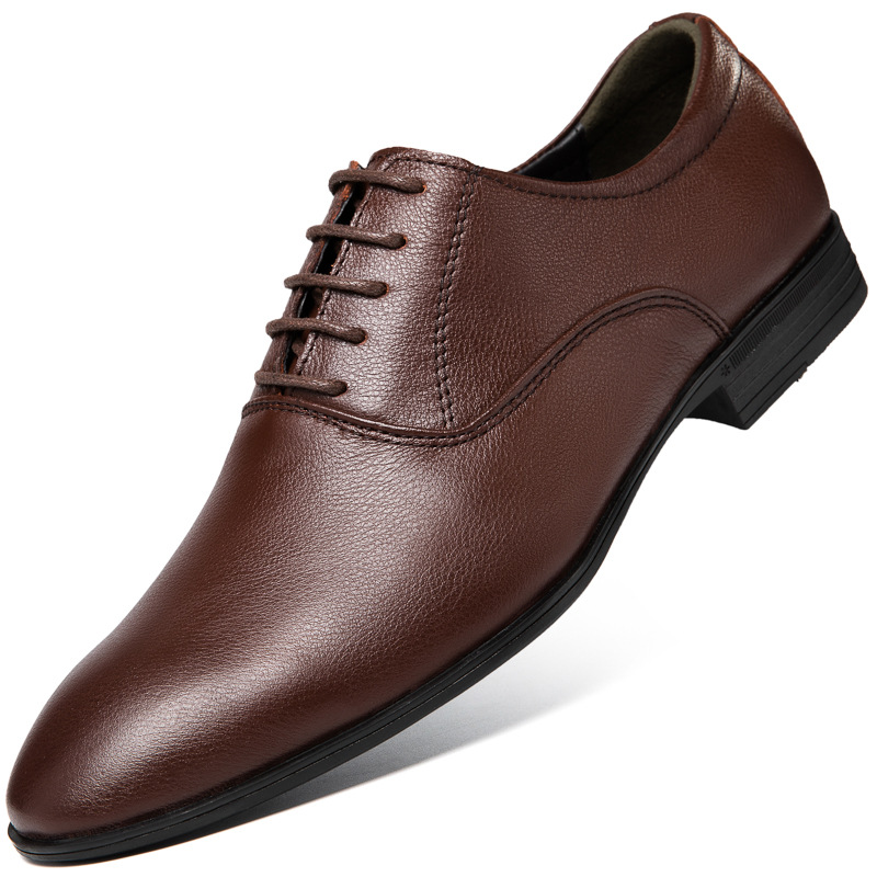 Men's Pointed Business Casual Leather Shoes foto 2