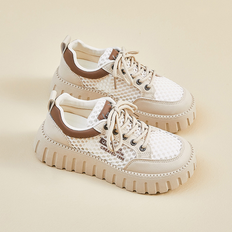 Womens Mesh Breathable Height-Boosting Sports Casual Shoes foto 2