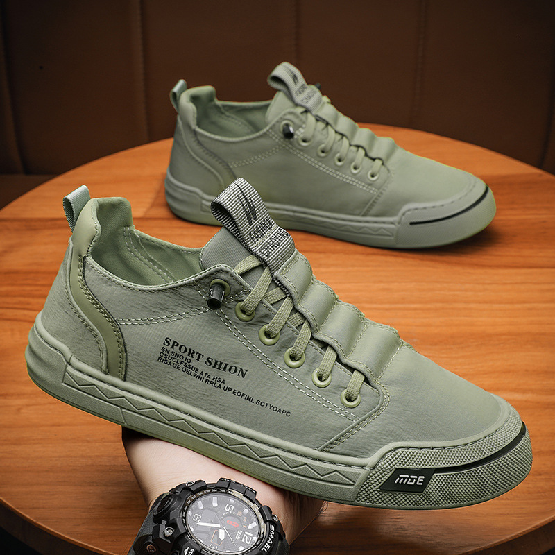 Men's Canvas Shoes Breathable Sneakers Sports Leisure Cloth Shoes foto 3